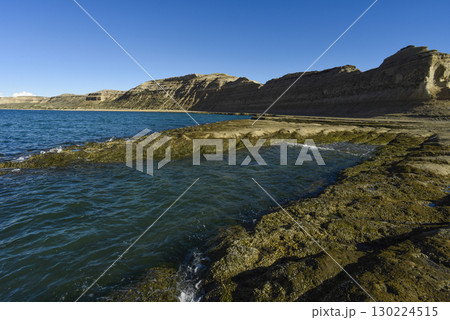 Coastal landscape with cliffs in Peninsula Valdes, World Heritage Site, Patagonia Argentina Coastal landscape with cliffs in Peninsula Valdes, World Heritage Site, Patagonia Argentina 130224515