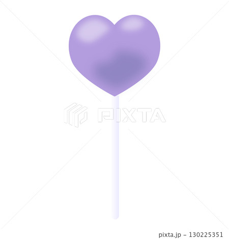 キャンディ　ハート　青紫 130225351