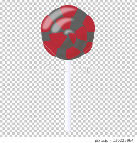 棒棒糖深灰色和紅色 130225964