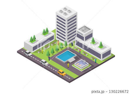 Isometric hotel Isometric hotel 130226672