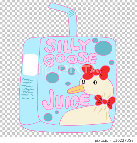 Funny Silly Goose Juice Cartoon 130227358
