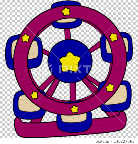 a ferris wheel with stars on it 130227365
