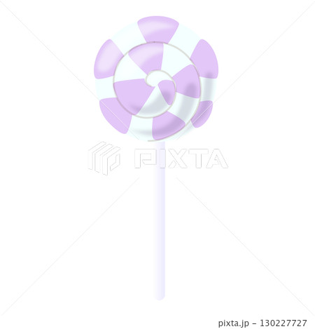 ロリポップキャンディ　マシュマロホワイト　紫と水色 130227727