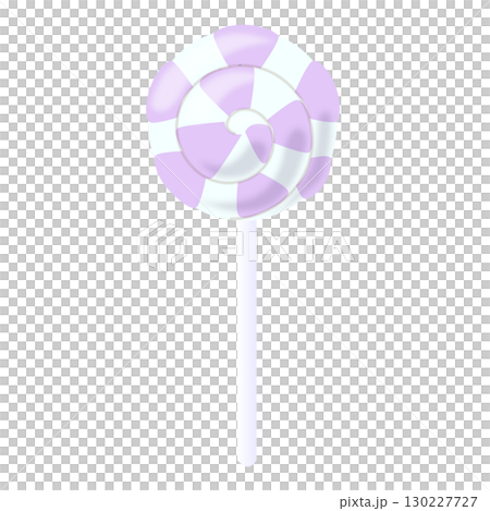 ロリポップキャンディ　マシュマロホワイト　紫と水色 130227727