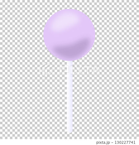 Candy Round Marshmallow White Light Purple 130227741