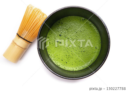日本の伝統文化、茶道イメージの抹茶 130227788