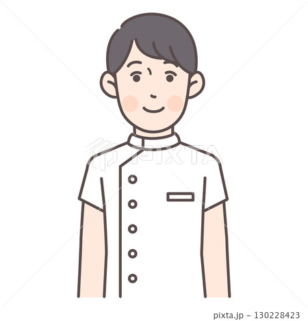 笑顔の男性看護師 130228423