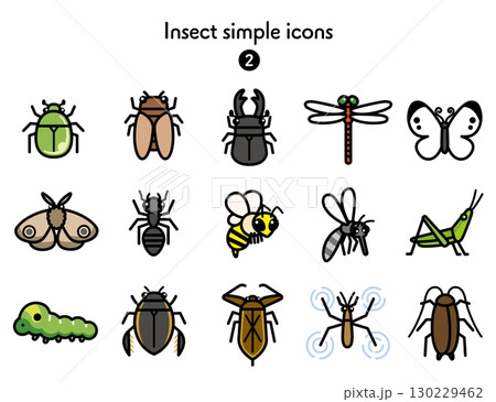 アイコン集 昆虫 130229462