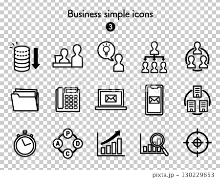 アイコン集 ビジネス アイコン集 ビジネス 130229653