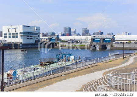 千葉県船橋市海老川水門周辺2025年8月 130232112