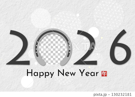 2026 Year of the Horse New Year's Card 130232181