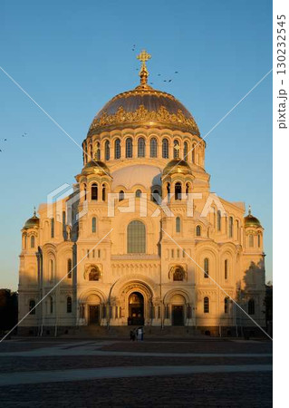 Witness the Stunning Cathedral Embraced by the Warm Glow of Sunset, a True Marvel Witness the Stunning Cathedral Embraced by the Warm Glow of Sunset, a True Marvel 130232545