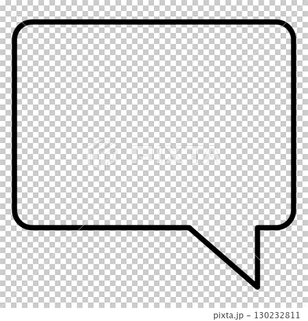 square speech bubble 130232811