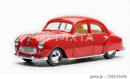 ビンテージカーのCGイラスト 130235430