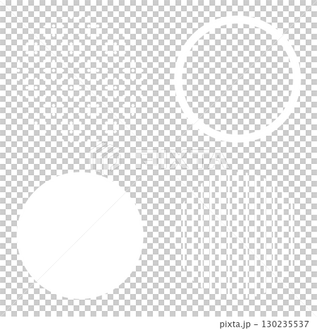 White round geometric shape illustration material, simple dot pattern and stripes, vector png transparent 130235537