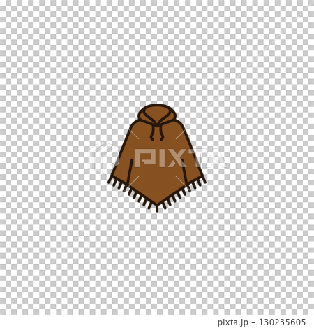Poncho color icon, material, no background, document creation, fashion Poncho color icon, material, no background, document creation, fashion 130235605