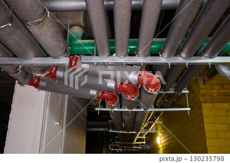 Industrial Pipe Systems utilized in a Construction Environment for various purposes Industrial Pipe Systems utilized in a Construction Environment for various purposes 130235798