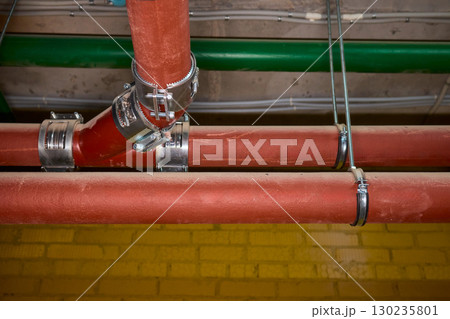 Industrial Pipe Systems utilized in a Construction Environment for various purposes Industrial Pipe Systems utilized in a Construction Environment for various purposes 130235801