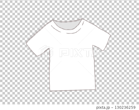 簡單的 T 卹線條畫插圖 簡單的 T 卹線條畫插圖 130236259