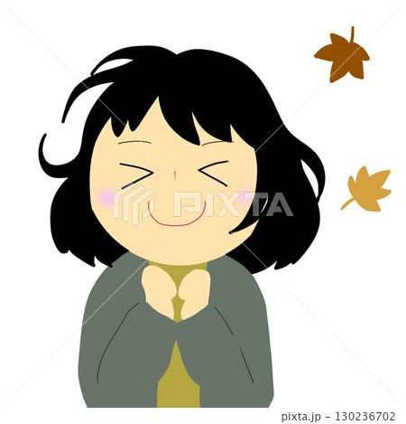 秋を感じる女の子 130236702