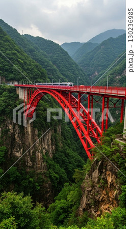 【AI生成】巨大で、長く、高く、奇麗 な「橋」（ブリッジ） 130236985