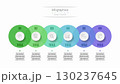 Infographic 6 options design elements for your business data. Vector Illustration. 130237645