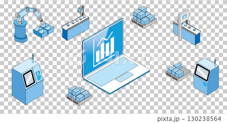 製造工場の見える化イメージ 130238564