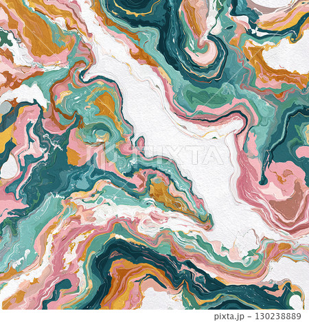 渦を巻くカラフルな抽象模様 渦を巻くカラフルな抽象模様 130238889