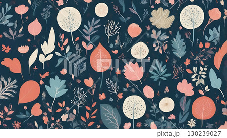 Irregular Spaced Icons For Dynamic Calm Textile Designs Irregular Spaced Icons For Dynamic Calm Textile Designs 130239027