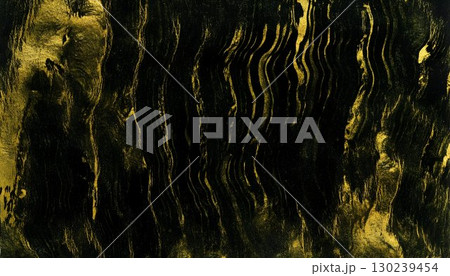 Abstract Gold Veins on Black: Fluid, Textured, and Luminous Art 130239454