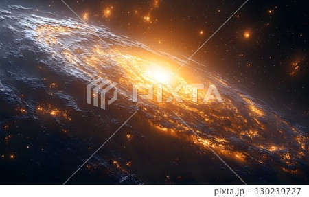 A Fiery Spiral Galaxy Seen from Above A Fiery Spiral Galaxy Seen from Above 130239727