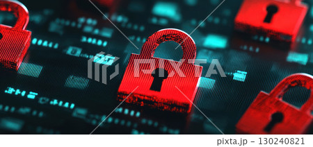Digital locks layered upon data streams represent privacy in big data usage 130240821