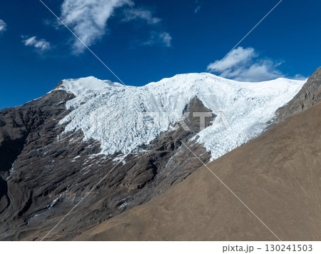 High altitude glacier and snow capped mountain in Tibet, China 130241503
