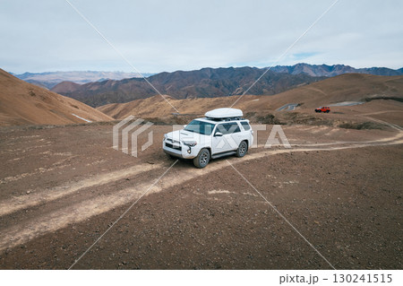 Toyota 4runner on high altitude mountain top in Tibet ,China 130241515