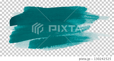 green watercolor background. Artistic hand paint. Isolated on transparent background. 130242525
