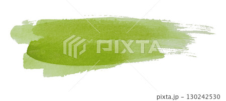 green watercolor background. Artistic hand paint. Isolated on transparent background. 130242530