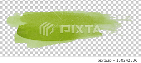 green watercolor background. Artistic hand paint. Isolated on transparent background. 130242530