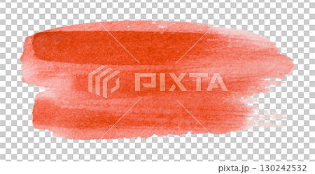 red watercolor background. Artistic hand paint. Isolated on transparent background. 130242532