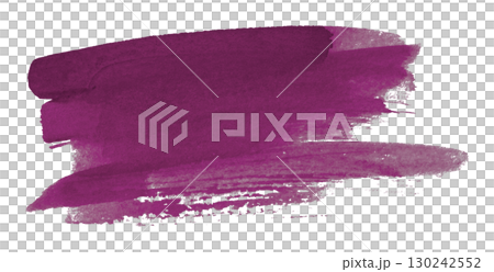 purple watercolor background. Artistic hand paint. Isolated on transparent background. 130242552