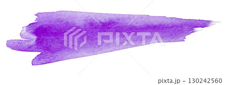 purple watercolor background. Artistic hand paint. Isolated on transparent background. 130242560