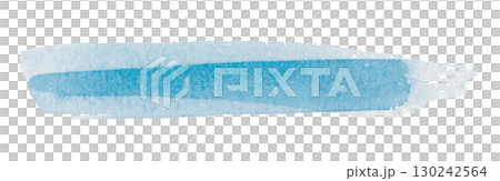 light blue watercolor background. Artistic hand paint. Isolated on transparent background. 130242564