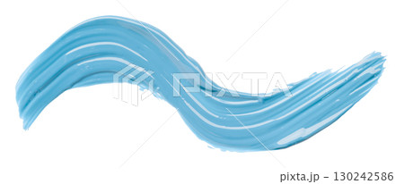 Light blue watercolor brush isolated on transparent background Light blue watercolor brush isolated on transparent background 130242586