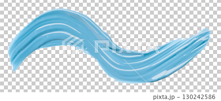 Light blue watercolor brush isolated on transparent background Light blue watercolor brush isolated on transparent background 130242586