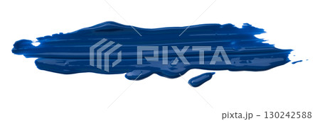 Blue brush watercolor isolated on transparent background 130242588