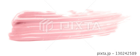 Pink watercolor brush isolated on transparent background 130242589