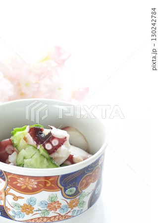 タコとキュウリの酢の物 130242784