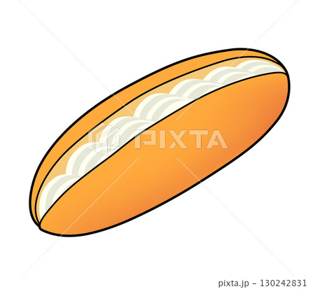 クリームコッペパンのアイコン 130242831