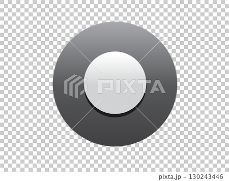 Grey circle checkbox button icon 130243446