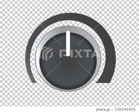 Black circle audio mixing console controller button icon 130243455