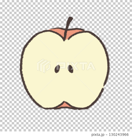 Half apple 130243966